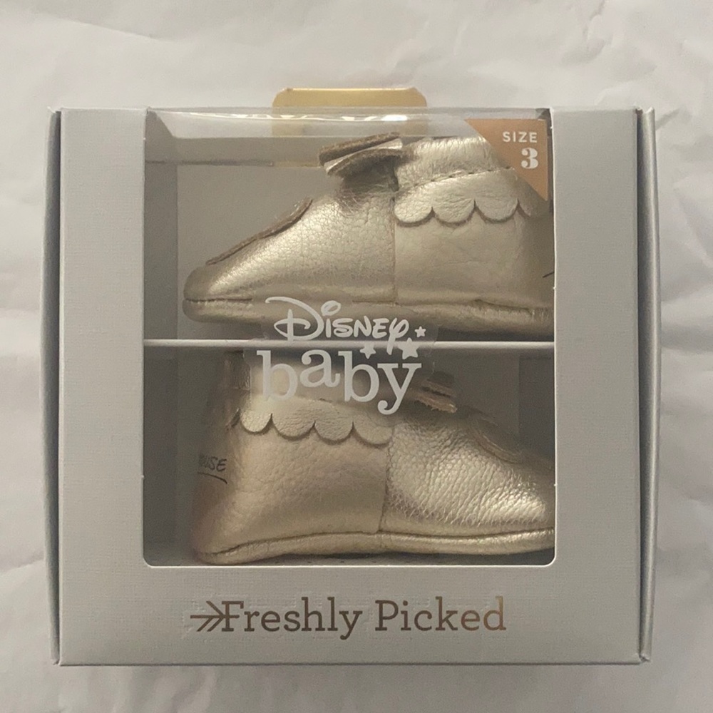Freshly Picked Gold Mickey Mouse Mocc Bow